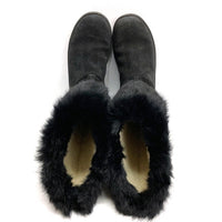 SalvatoreFerragamo サルバトーレフェラガモ スウェード ファー ブーツ ブラック size36 瑞穂店