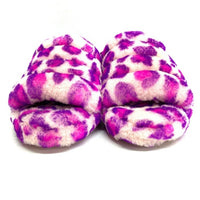 UGG アグ 1117153 Fluff Yeah Slide Leopard フラッフ イヤー スライド レオパード サンダル パープル size25cm 瑞穂店