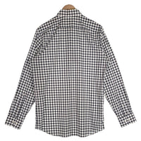 BANANA REPUBLIC バナナリパブリック CAMDEN FIT コットンチェックシャツ 長袖 ホワイト ブラック Size M 福生店