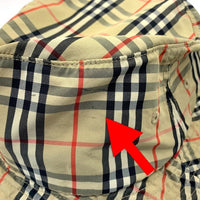 SUPREME シュプリーム BURBERRY バーバリー 22SS Crusher Hat クラッシャー ハット バケットハット チェック ベージュ USA製 Size S/M 福生店