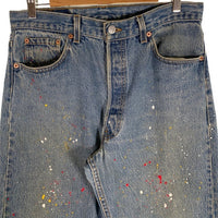 90's Levi's リーバイス 501 テーパードデニムパンツ インディゴ 93年 USA製 ペンキ Size 34×32 福生店