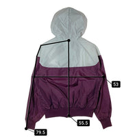 NIKE ナイキ 80's 紺タグ ナイロンジャケット パープルxグレー sizeM 瑞穂店