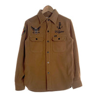 STUDIO D'ARTISAN ステュディオダルチザン U.S.Marines ウール CPO シャツ キャメル 5477 Size M 福生店