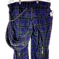 MILKBOY ミルクボーイ コーデュロイパンツ チェック柄 パープル sizeM 瑞穂店