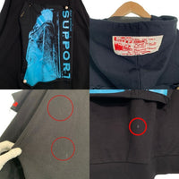 RAF SIMONS ラフシモンズ 20SS Oversized Hoodie オーバーサイズ プルオーバースウェットパーカー ブラック パッチ ピン 201-175 Size M 福生店