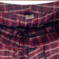 80-90's STUSSY ステューシー チェック柄 コットン イージーパンツ テーパード レッド ベルト ビーチ USA製 Size S 福生店
