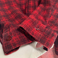 60's Sandy Mac Donald サンディマクドナルド オープンカラーフランネルチェックシャツ レッド Size L 福生店