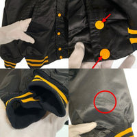 Viking バイキング ARMY KARATE ナイロン スタジアムジャケット スタジャン ブラック USA製 Size L 福生店