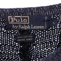 Polo Ralph Lauren ポロ ラルフローレン HAND KNIT コットン ケーブルニット セーター ネイビー sizeL 瑞穂店