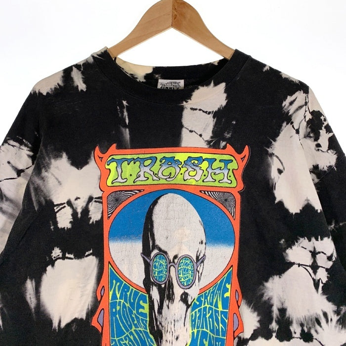 80-90's JIMMY'Z ジミーズ タイダイ TRASH スカルプリント T
