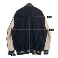 LFYT エルエフワイティー WORLD CHAMPS 2021 LF LOGO STADIUM JACKET スタジアムジャケット ブラック ウール レザ- Size XL 福生店