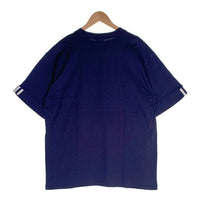 adidas アディダス TRUE TO THE SPORT Newyork Yankees ニューヨークヤンキース MLB チームロゴ 刺繡 半袖 Tシャツ ネイビー USA製 Size M 福生店