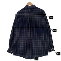 CHAPS RALPH LAUREN チャップスラルフローレン ポロベア刺繡 チェック ボタンダウンシャツ ネイビー Size L 福生店