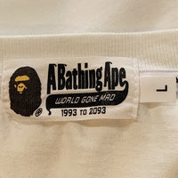 A BATHING APE アベイシングエイプ Camo Pocket Tee カモポケットTシャツ ホワイト 001CSH801012M Size L 福生店