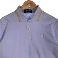 FRED PERRY フレッドペリー 鹿の子 ポロシャツ ブルー イングランド製 Size 42 福生店