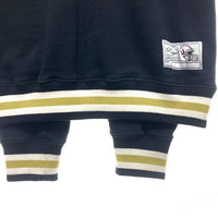 X-LARGE エクストララージ ベースボールロゴ Vネックスウェットトレーナー ブラック 101233012017 Size S 瑞穂店