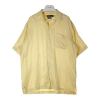 Polo Ralph Lauren ラルフローレン CALDWELL シルクリネン 開襟 オープンカラーシャツ 無地 イエロー sizeL 瑞穂店