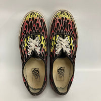 VANS バンズ フレイムパターン オーセンティック ファイヤー スニーカー ブラック size27.0cm 瑞穂店