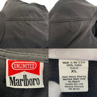 90's Marlboro マールボロ Lizard リザード ポケットTシャツ フェードブラック Size XL 福生店