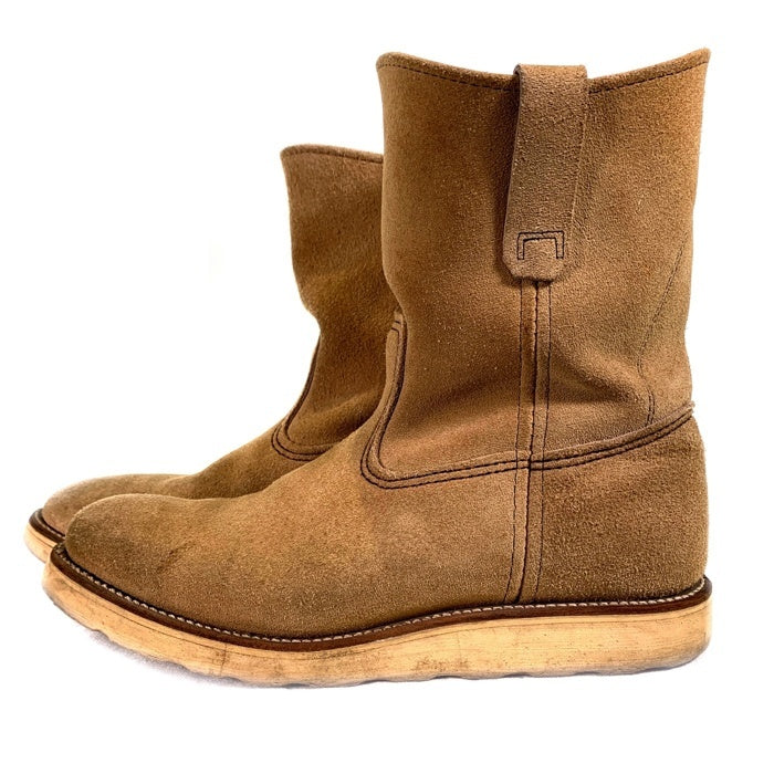 90s縦羽根タグ レッドウイング 8168 7h ペコスブーツヴィンテージ 90's REDWING レッドウィング スウェード ペコスブーツ ベージュ