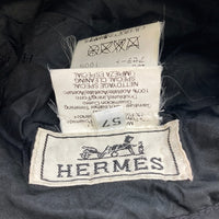 HERMES エルメス ナイロン ジップディテール バケットハット ブラック size57cm 瑞穂店