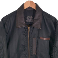 90's BE-HOT LIMITED ビーホット B-15型 レザーカラー ミリタリー フライトジャケット ブラック 8440-4131 Size M 福生店