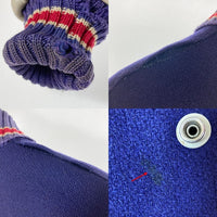 ALBION AWARD JACKET アルビオン SFワッペン 袖レザー スタジャン アワードジャケット ネイビー×ホワイト size38 瑞穂店