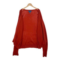 80's TOWNCRAFT タウンクラフト アクリルニット カーディガン レッド 香港製 Size XXL 福生店