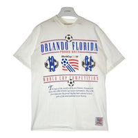 NUTMEG ナツメグ USA製 シングルステッチ 1994 FIFA World Cup USA Tシャツ ホワイト sizeL タグ付き 瑞穂店