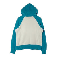 HYSTERIC GLAMOUR ヒステリックグラマー 2CF-4530 90's プリント バイカラーパーカー ホワイト×ブルー sizeFREE※首元汚れ有★ 瑞穂店