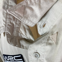 Columbia コロンビア GRT 2004 WRC RALLY JAPAN 支給品 フィッシングシャツ ベージュ sizeL 瑞穂店