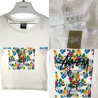 Stussy ステューシー ボタニカル ワールドツアー Tシャツ ホワイト sizeL 瑞穂店