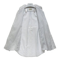 L.L.Bean エルエルビーン USA製 90s オックスフード ストライプ B.D 長袖シャツ ホワイト×ブルー size15 1/2-33 瑞穂店