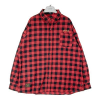 glamb グラム バッファローチェック フランネルシャツ レッド ブラック GB17SM/SH07 Size 3 瑞穂店