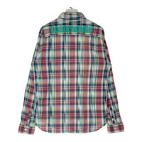 GOODENOUGH グッドイナフ GE-143004 バックロゴ マドラスチェック 長袖シャツ レッドxブルー sizeL 瑞穂店