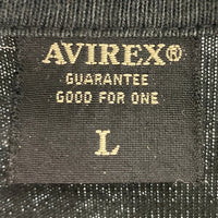 AVIREX アヴィレックス バッククロコダイル刺繍 ロングTシャツ ブラック sizeL 瑞穂店