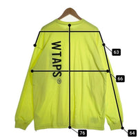 WTAPS ダブルタップス 25SS WOUND LS CTPL プリント ロングスリーブTシャツ 蛍光イエロー 251ATDT-CSM10 Size 04 福生店