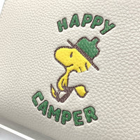 COACH コーチ Peanutus ピーナッツ ミディアム ジッピーウォレット ホワイト C4604 福生店