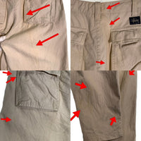 90's STUSSY ステューシー コットンキャンバス トラウザー パンツ ホワイト 中国製 紺タグ Size 32 福生店