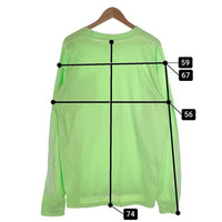 Chrome Hearts クロムハーツ POCKET L/S TEE ポケット ロングスリーブTシャツ フレイムプリント ライムグリーン Size XL 福生店