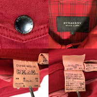 BURBERRY BLACK LABEL バーバリー ブラックレーベル デニムジャケット レッド D1F04-603-16 Size L 福生店