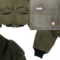 90`s Carhartt カーハート ダック ボンバージャケット サンタフェ モスグリーン JR264 Size L 福生店