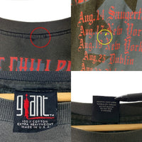 Red Hot Chilli Peppers レッドホットチリペッパーズ 1992ツアー プリントTシャツ ブラック ラメ Giant 1992コピーライト Size XL 相当 福生店
