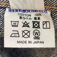 WAREHOUSE ウエアハウス 2001XX T-BACK Tバック 1stタイプ トラッカージャケット Gジャン インディゴ size44 瑞穂店