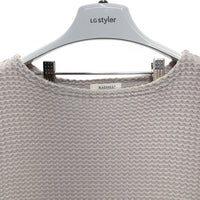 RADIALL ラディアル ビッグワッフル ボートネックロングスリーブTシャツ グレー Size M 瑞穂店