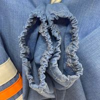 70's Sears シアーズ KINGS ROAD ジップアップパーカー袖ライン ポリコットン ライトブルー Size L 瑞穂店