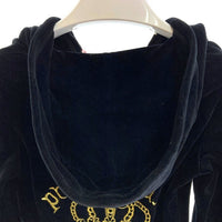 JUICYCOUTURE ジューシークチュール TRACKSUIT トラックスーツ 34460 92918 ベロアセットアップ ブラック 上下size:S 瑞穂店