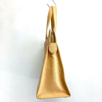 CHANEL シャネル キャビアスキン ロゴ ハンド トートバッグ ベージュ 瑞穂店