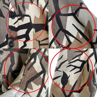 90's PREDATOR CAMOUFLAGE プレデターカモフラージュ リブブルゾン ジャケット 中綿 スナップボタン マルチ Size L 福生店
