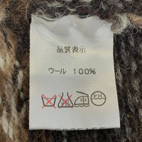 Jamieson's ジャミーソンズ フェアアイル柄 Vネック ウールセーター ブラウン Size S 福生店